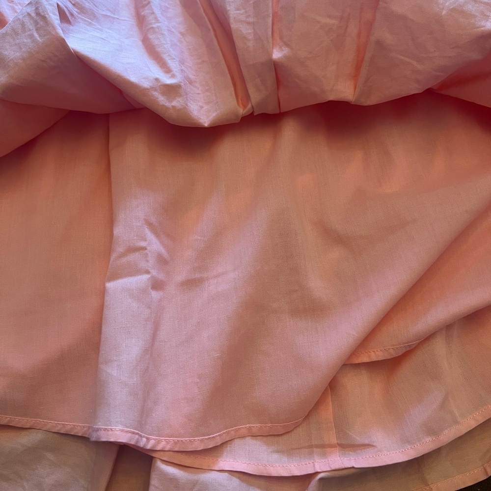 Hunter & Brown Pink Puff Sleeve Tiered Mini Dress - Picture 7 of 8